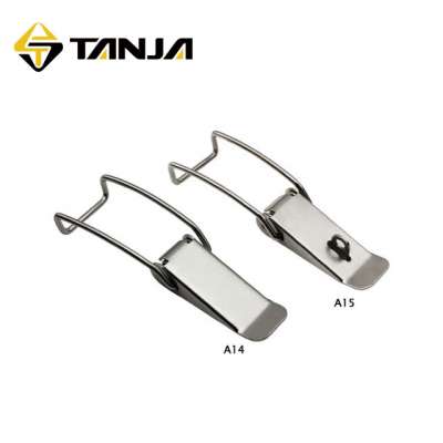 TANJA A15 Flexible & damping latch /spring loaded damping long wire latch / case latch recision stamping draw latch